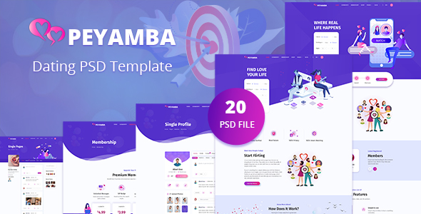 Peyamba - dating website template